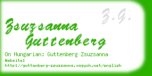 zsuzsanna guttenberg business card